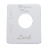 Stainless Steel Peterbilt Switch Plate - Sleeper Lock