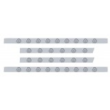 S.S. Peterbilt63" Sleeper Light Panel With Thirty 9 Amber Led 2" Light With Visor-Clear Lens