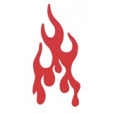 Rubber Peterbilt Replacement Flame Insert - Red