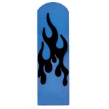 Anodized Blue Aluminum Peterbilt Replacement Flame Pedal - Brake