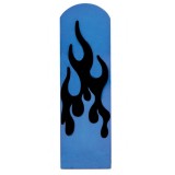 Anodized Blue Aluminum Peterbilt Replacement Flame Pedal - Gas