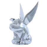Chrome Hood Ornament - Pig W/ Wing