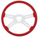 18" Steering Wheel - Red