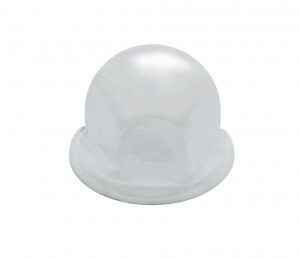 Chrome 3/4" X 3/4" Standard Lug Nut Cover W/ Flange