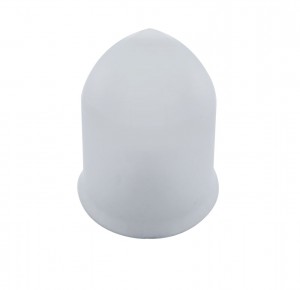 (10/Pack) Chrome Plastic 1" X 1 5/8" Bullet Round Huck Bolt Cover