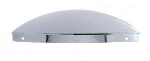 Chrome Standard Front Dome Hub Cap - 1/2" Lip