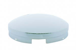 Chrome 4 Even Notch Front Hub Cab W/ 3/4" Tall Side Wall - 5/8" Lip