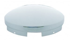 Chrome 5 Even Notch Front Hub Cab W/ 3/4" Tall Side Wall - 5/8" Lip