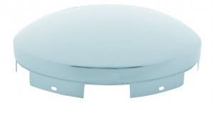 Chrome 6 Uneven Notch Front Hub Cab W/ 3/4" Tall Side Wall - 5/8" Lip