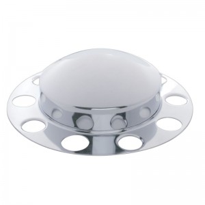 Chrome Front 3Pc. Axle Cover W/ Dome Hub Cap - Uni-Mount