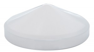 Chrome 8 1/4" Rear Pointed Hub Cap