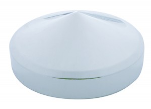 Chrome Pointed Horn Cover - 7 1/4" To 7 1/2"