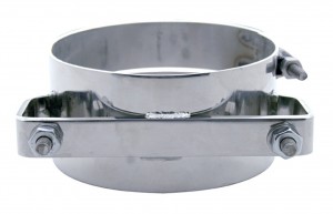 Deluxe Stainless Steel Wide Band 6" Exhaust Clamp