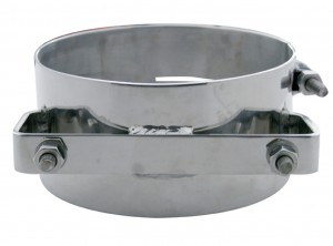 Deluxe Stainless Steel Wide Band 7" Exhaust Clamp