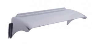 Stainless Steel 6" X 4" Rectangular Headlight Visor - Curved