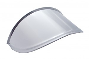 Stainless Steel 7" Round Headlight Drop Visor