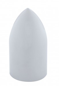 (10/Pack) Chrome Plastic 33Mm Bullet Nut Cover - Thread-On