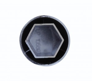 Chrome Plastic 33Mm X 3 1/2" Cylinder Push-On Nut Cover