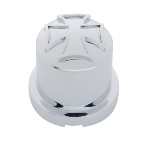 Chrome Plastic 7/16" X 3/4" Iron Cross Nut Cover