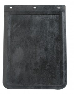 (2/Bulk) Black Front Rubber 18"L X 24"W Mud Flap