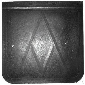 (2/Bulk) Black Rubber 24"L X 24"W Av Mud Flap
