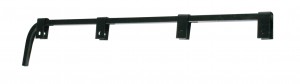 (2/Bulk) Black Straight 0.64" Square Spring Steel Arm Mud Flap Hanger
