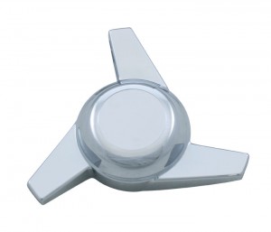 Chrome Die-Cast Spinner - 3 Bar Left Swing