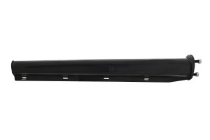 (2/Bulk) Black Straight 30" Heavy Duty Spring Loaded Straight Mud Flap Hanger W/ End Cap - 2 1/2" Bolt Pattern