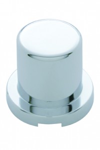 Chrome Plastic 3/4" X 1 1/4" Flat Top Nut Cover