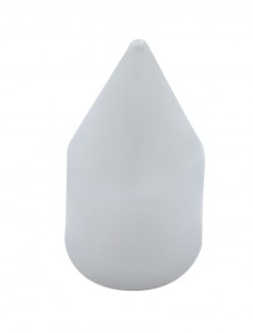 Chrome Plastic 1/2" X 1 7/16" Spike Nut Cover