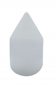 Chrome Plastic 3/4" X 2 5/16" Spike Nut Cover