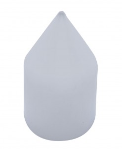 Chrome Plastic 1 1/8" X 2 13/16" Spike Nut Cover