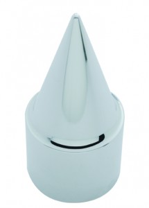 Chrome Plastic Stiletto 33Mm Thread-On Nut Cover