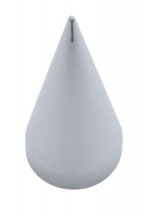 Chrome Plastic 33Mm X 4 1/2" Spike Thread-On Nut Cover