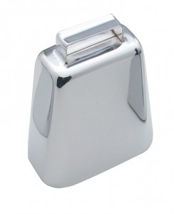 Chrome 4 3/4" Cow Bell