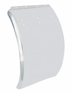 (2/Bulk) 430 Stainless Steel Deluxe 24" W X 36" L Curved Quarter Fender Blank