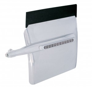 (2/Bulk) Stainless Steel 24" X 24" Deluxe Quarter Fender W/ Chrome Bezel W/ 11 Amber Led 17" Light Bar - Clear Lens