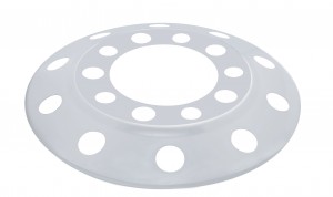 Stainless Steel 22 1/2" Front Wheel Cover W/ 10 Holes