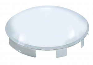 Stainless Steel 1" Lip 6 Uneven Notch Front Dome Cap