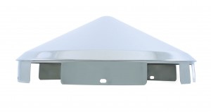 Stainless Steel 1" Lip Pointed 6 Uneven Notch Front Pointed Cap