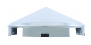 Stainless Steel 1" Lip 4 Even Notch Front Cap W/ Spinner Hole