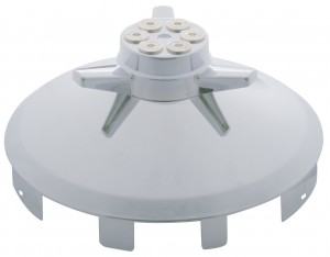 Stainless Steel 7/16" Lip 4 Even Notch Front Cap W/ Gun Cylinder Spinner