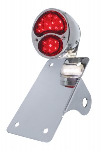 19 Red Led "Bobber" Style "1928 Duo Lamp" Tail Light - Vertical