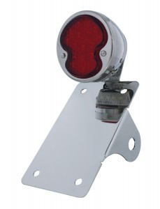 17 Red Led "Bobber" Style "1932 Duo Lamp" Tail Light - Vertical