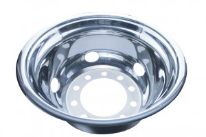 Stainless Steel 22 1/2" Uni-Mount 5 Hand Hole Rear Wheel Liner