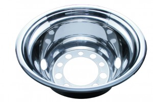 Stainless Steel 22 1/2" 2 Hand Hole Rear Wheel Liner