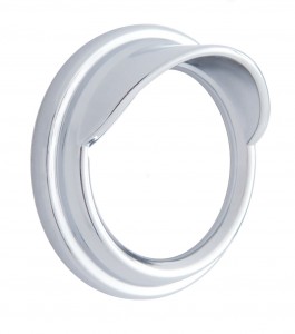 Chrome Plastic Small Gauge Cover W/ Visor - Peterbilt