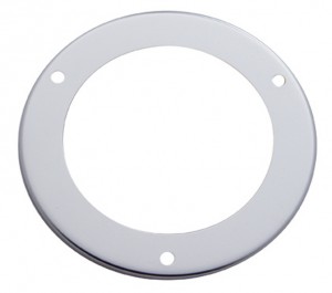 Stainless Steel Flanged 4" Led Light Bezel
