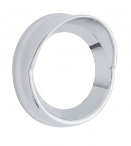 Chrome Plastic Large Pyrometer Cover W/ Visor - Kenworth