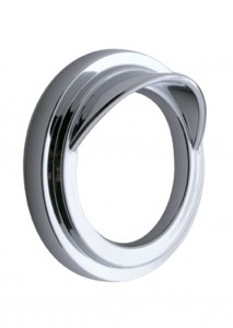 Chrome Plastic Classic/Fld Small Gauge Cover W/ Vi